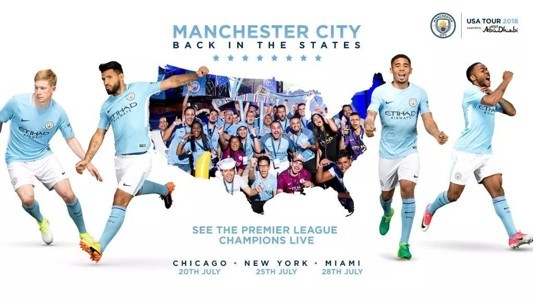 Lịch thi đấu giao hữu mùa Hè 2018 của Man City