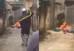 Hà Nội: Con rể mang 4 bình gas đến nhà bố vợ châm lửa đốt