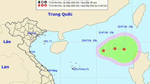 Lại xuất hiện áp thấp nhiệt đới trên biển Đông