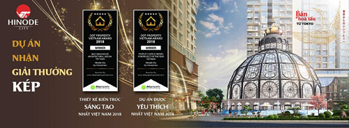 Hinode City nhận giải thưởng kép tại Dot Property Award 2018