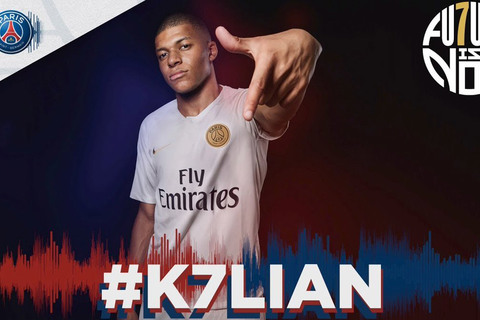 Mbappe và số 7 PSG