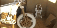 Phù phép bìa các tông thành siêu xe Kawasaki XZ-10R