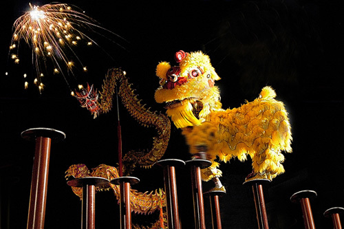 Giải lân sư rồng ở Sun World Danang Wonders