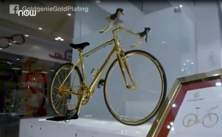 Mục sở thị siêu xe đạp làm từ vàng nguyên chất, giá 8,4 tỷ đồng