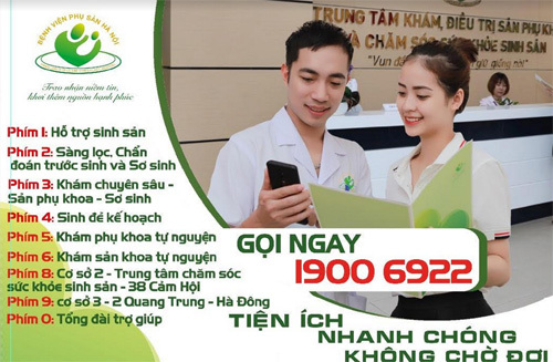 dat lich kham o benh vien phu san ha noi