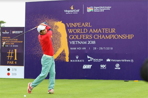 Hồng Sơn so gậy Minh Khang ở Vinpearl Golf Nam Hội An