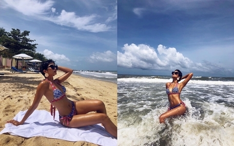 Hoa hậu H’Hen Niê diện bikini khoe thân hình nóng bỏng