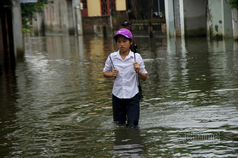 Ngập lụt ở Chương Mỹ,Ngập lụt ở Hà Nội,Hà Nội,ngập lụt,Ngập lụt ở Quốc Oai