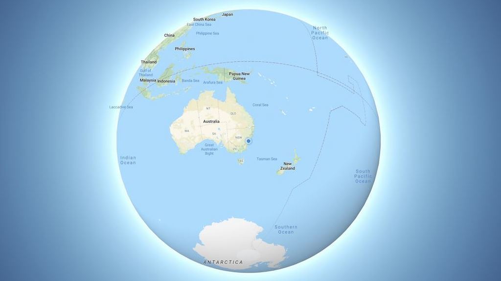 Google Maps cập nhật để hiển thị Trái Đất hình cầu
