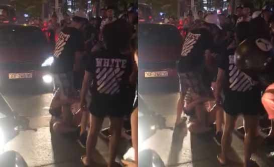 Nghi vấn vợ bế con bắt quả tang chồng đi với bồ, náo loạn phố Hà Nội