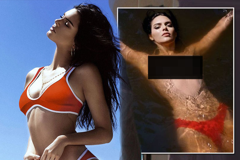 Siêu mẫu Kendall Jenner để ngực trần xuất hiện trên tạp chí