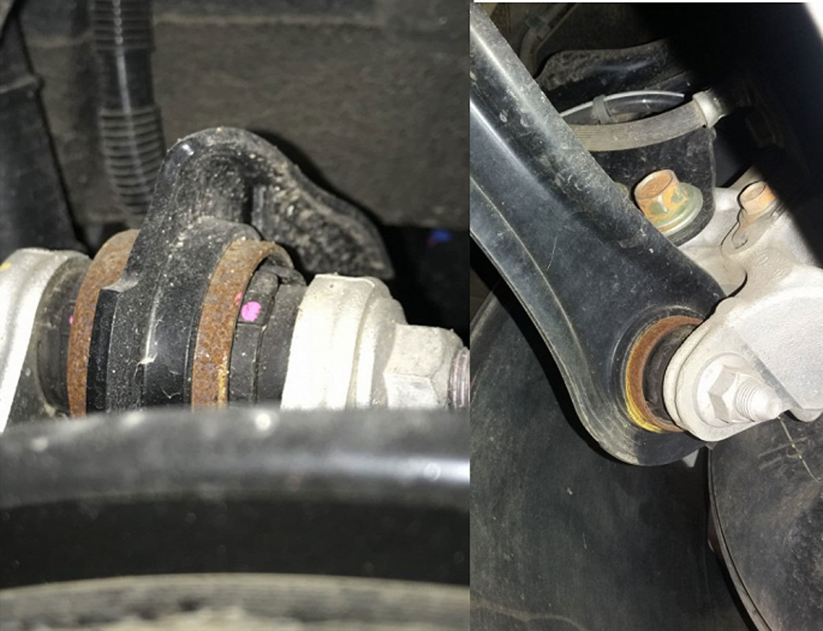 Ô tô Honda mới đi đã bị gỉ sét gầm xe