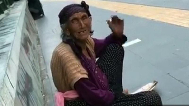 Bà lão ăn xin tiết lộ kiếm hơn 2 triệu đồng trong một buổi sáng