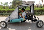 Nhóm sinh viên tự chế xe chạy bằng… không khí