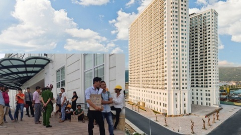 Công nhân vây siêu dự án dát vàng ở Đà Nẵng đòi tiền lương