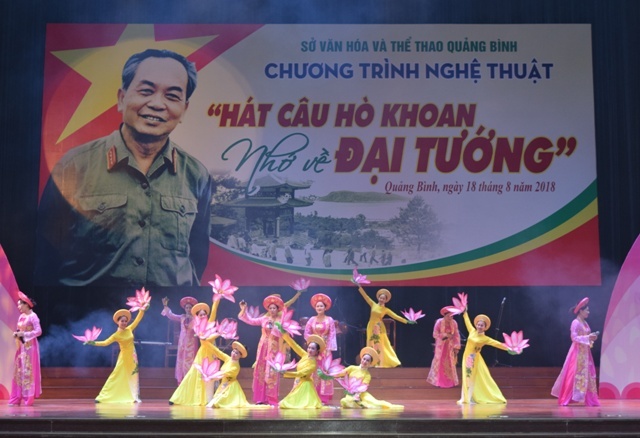 Xúc động chương trình nghệ thuật: Hát câu hò khoan, nhớ về Đại tướng