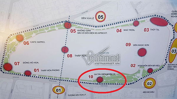 Đường sắt đô thị số 2: Ga ngầm xâm phạm di tích hồ Gươm