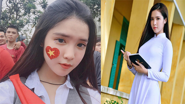 Fan girl quá xinh đẹp của U23 Việt Nam khiến dân mạng đổ rầm rầm