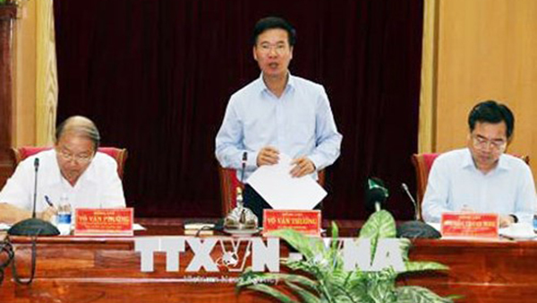 Trưởng ban Tuyên giáo TƯ Võ Văn Thưởng làm việc tại Kiên Giang