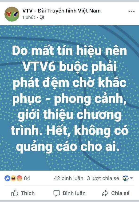 VTV6 bị dừng tiếp sóng trận đấu U23 Việt Nam vs U23 Bahrain