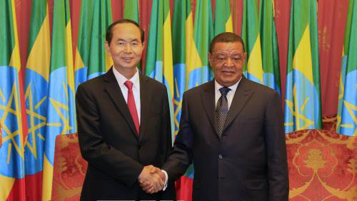 Chủ tịch nước kết thúc chuyến thăm Ethiopia, lên đường thăm Ai Cập