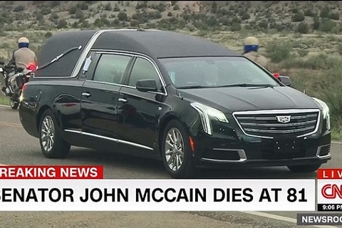 Nhà Trắng treo cờ rủ tưởng nhớ Thượng nghị sĩ John McCain