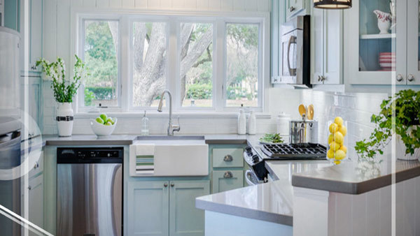 Nhà bếp sống động hơn với tấm ốp tường