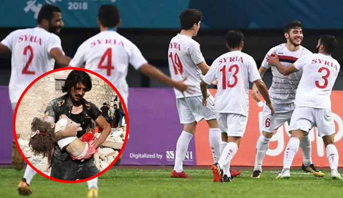 Lý do áo đấu của Olympic Syria không có tên cầu thủ