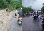 Sạt lở đất ở Sơn La, bùn nhão chảy tràn, quốc lộ tê liệt