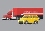 6 kỹ năng lái xe an toàn khi “chạm trán” xe container
