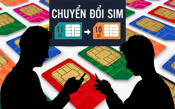 Lịch chuyển đổi SIM 11 thành 10 số của Viettel, MobiFone, VinaPhone