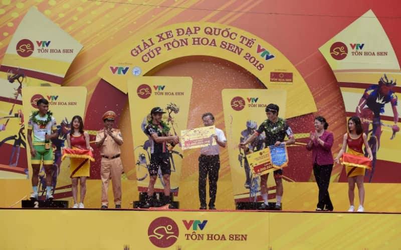 Giải xe đạp VTV Cup Tôn Hoa Sen 2018: David Van Eerd tạm giữ Áo vàng