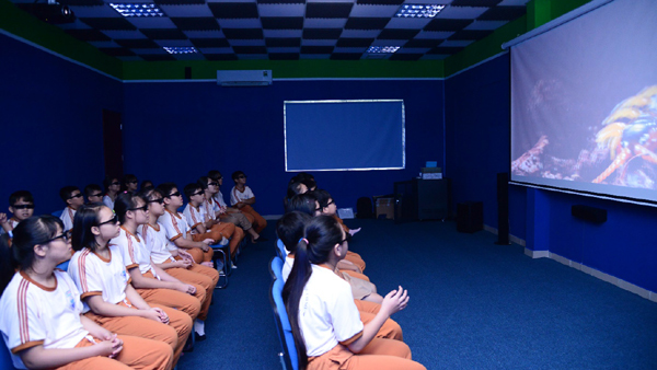 Độc đáo lớp học 3D ở THCS Lương Đình Của