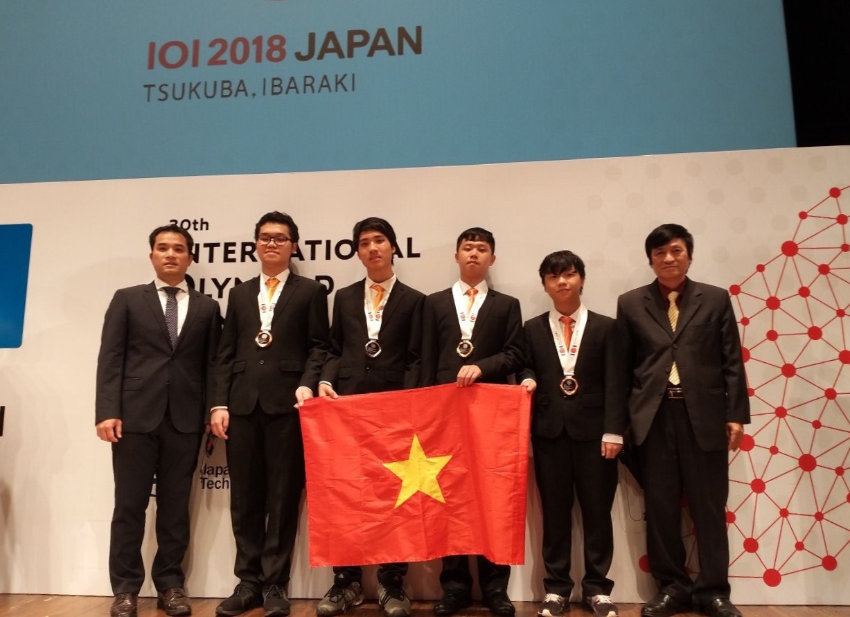 Việt Nam giành HC Vàng Olympic Tin học quốc tế 2018