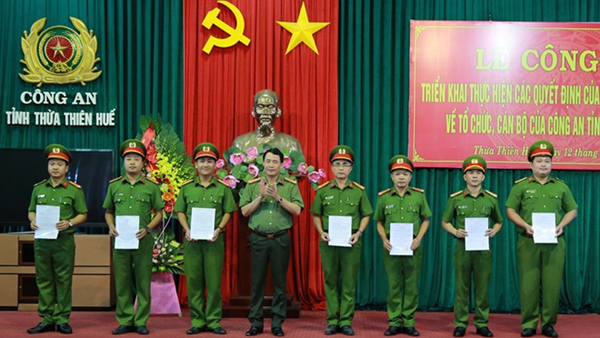 Bộ trưởng Công an bổ nhiệm nhân sự công an 3 tỉnh