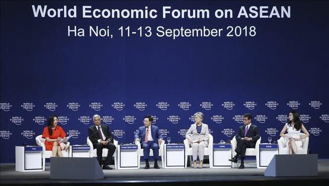 WEF ASEAN 2018: Nhật Bản, Việt Nam kêu gọi Mỹ quay lại CPTPP