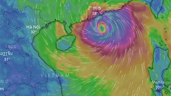 Bão Mangkhut thẳng tiến Trung Quốc, Hà Nội oi nóng