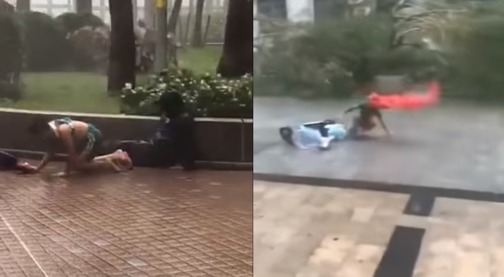 Video những hình ảnh kinh hoàng trong siêu bão Mangkhut gây sốc cư dân mạng
