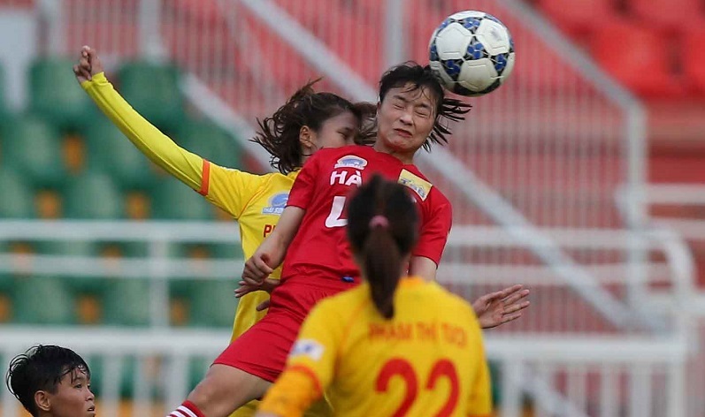 Vòng 9 giải nữ VĐQG – Cúp Thái Sơn Bắc 2018: Hà Nội bại trận