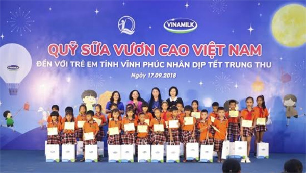 66.000 ly sữa cho trẻ em Vĩnh Phúc dịp Trung thu