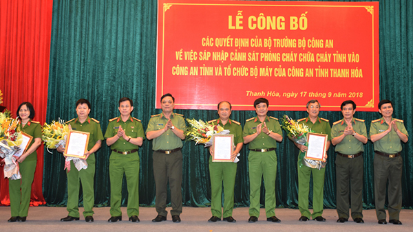 Bổ nhiệm 4 đại tá làm Phó Giám đốc Công an Thanh Hóa