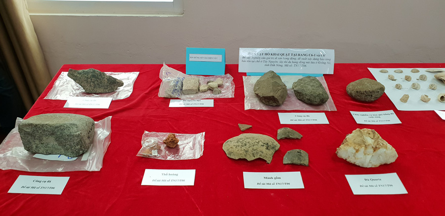 Phát hiện nhiều di chỉ khảo cổ tại hang động núi lửa Krông Nô