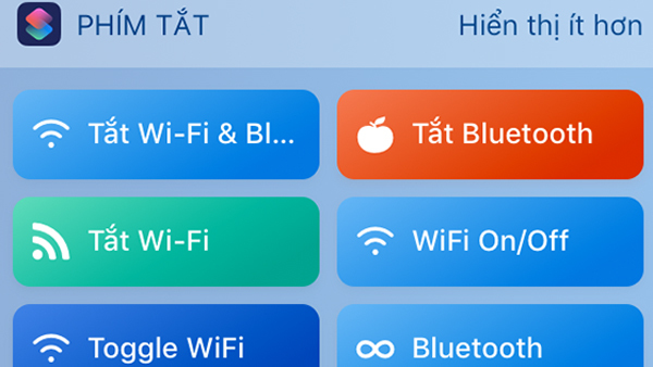 Tắt Wi-Fi và Bluetooth trên iOS 12 chỉ với một chạm