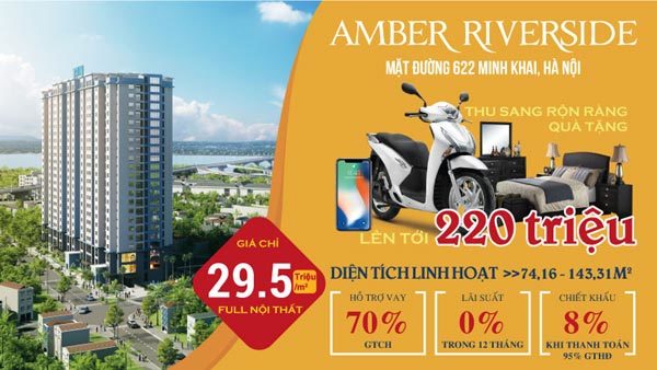 Thu sang rộn ràng quà tặng khi mua căn hộ Amber Riverside