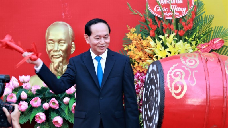 3 lần đánh trống trường của Chủ tịch nước Trần Đại Quang