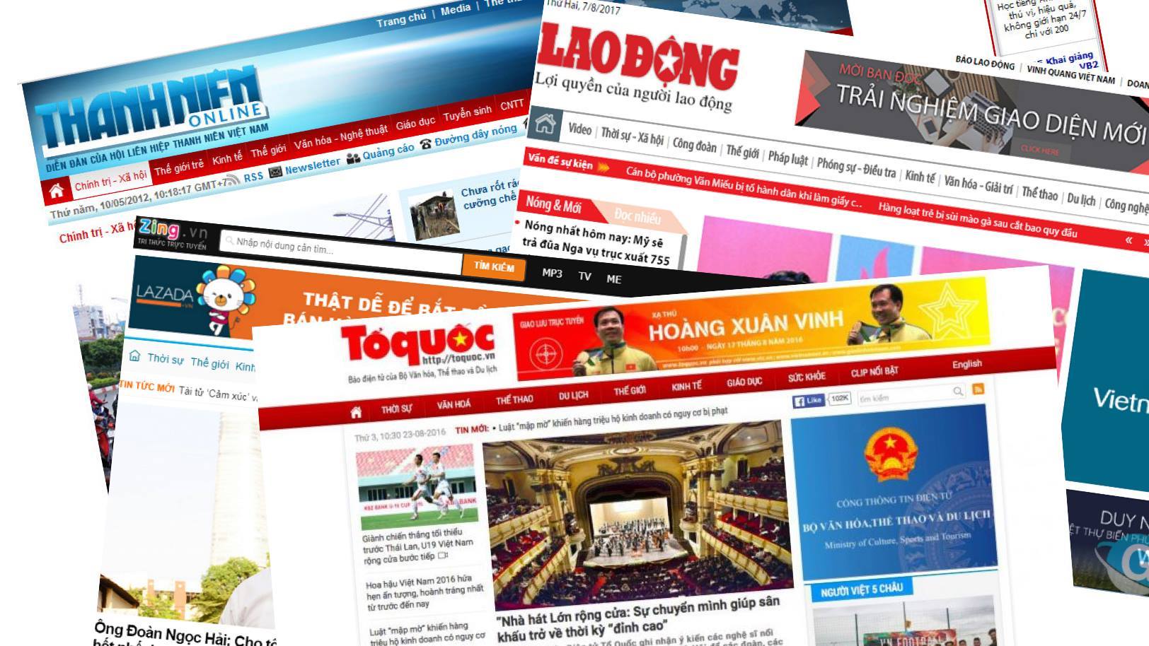 Nhiều báo điện tử và website bất ngờ sập hàng loạt