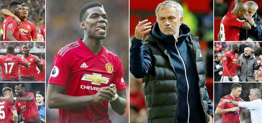 Phòng thay đồ MU chia bè phái sau căng thẳng Mourinho - Pogba