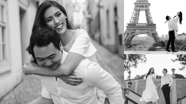 Ảnh cưới thơ mộng của Lan Khuê và chồng doanh nhân ở Paris