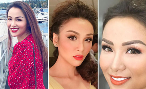 huôn mặt của HH Diễm Hương ngày càng khác lạ, nhìn thôi cũng cảm thấy tiếc nuối một nhan sắc kiều diễm ngày nào