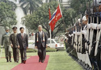 Hình ảnh nguyên Tổng bí thư Đỗ Mười cùng lãnh đạo các nước
